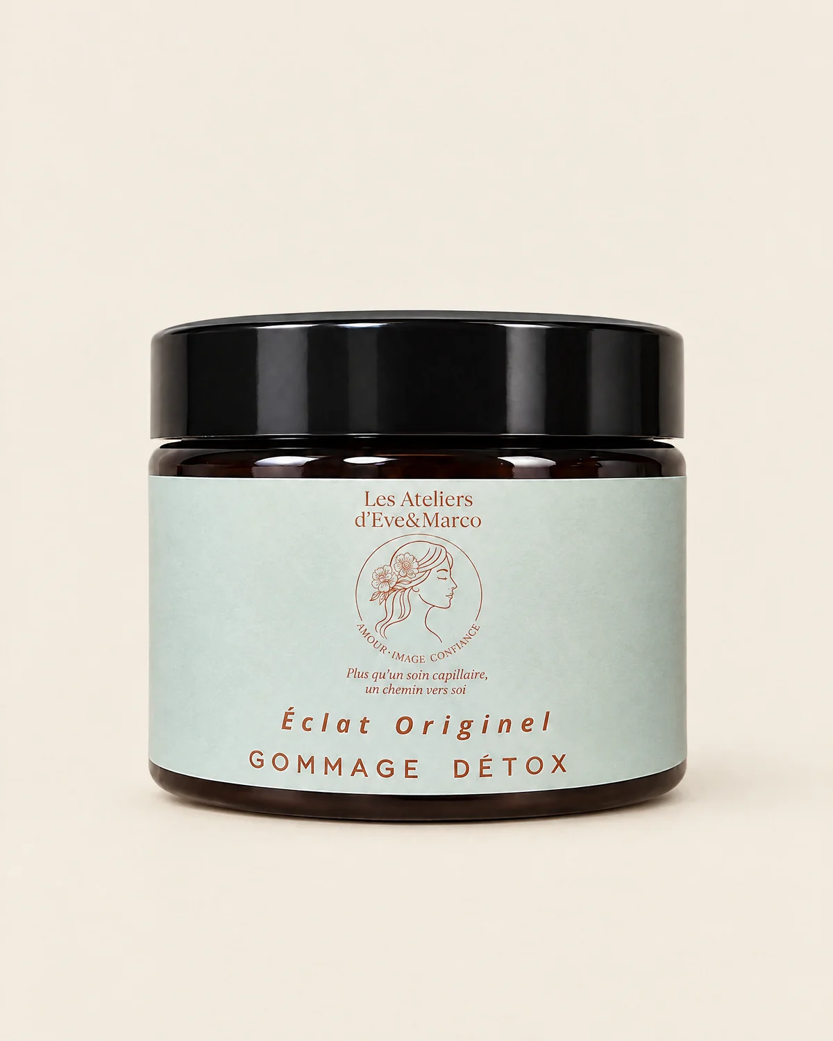 Éclat Originel, gommage détox DÉTOX Les Essences Yiel, en pot.